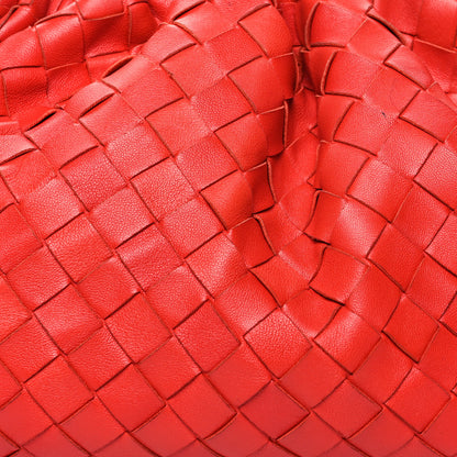 Bottega Veneta Nappa Maxi Intrecciato The Pouch Oversized Clutch Bright Red 8 of 13