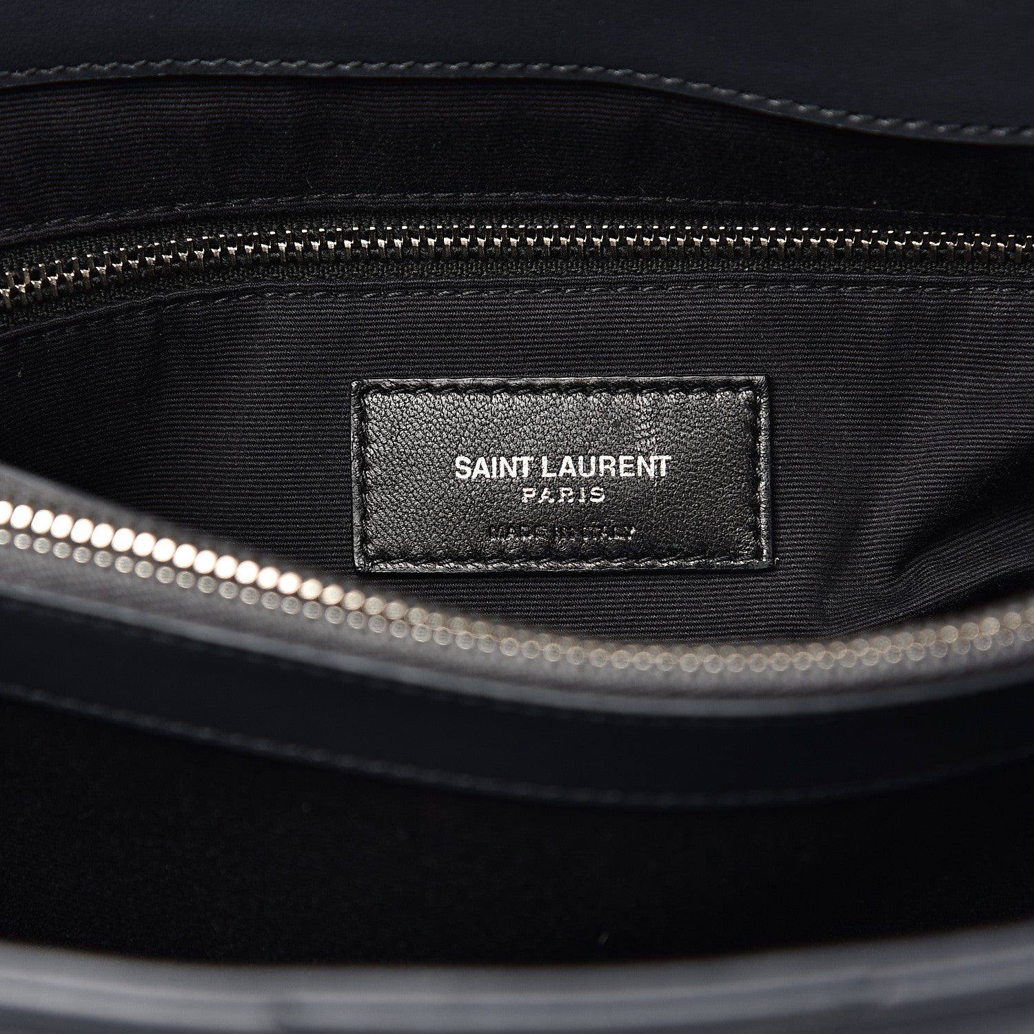Saint Laurent Calfskin Y Quilted Monogram Medium Loulou Chain Satchel Asphalt 7 of 10