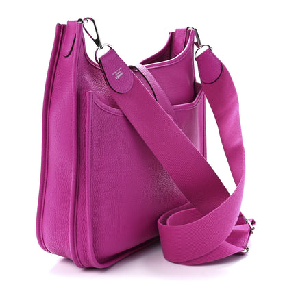 Hermes Taurillon Clemence Evelyne III PM Magnolia 3 of 11