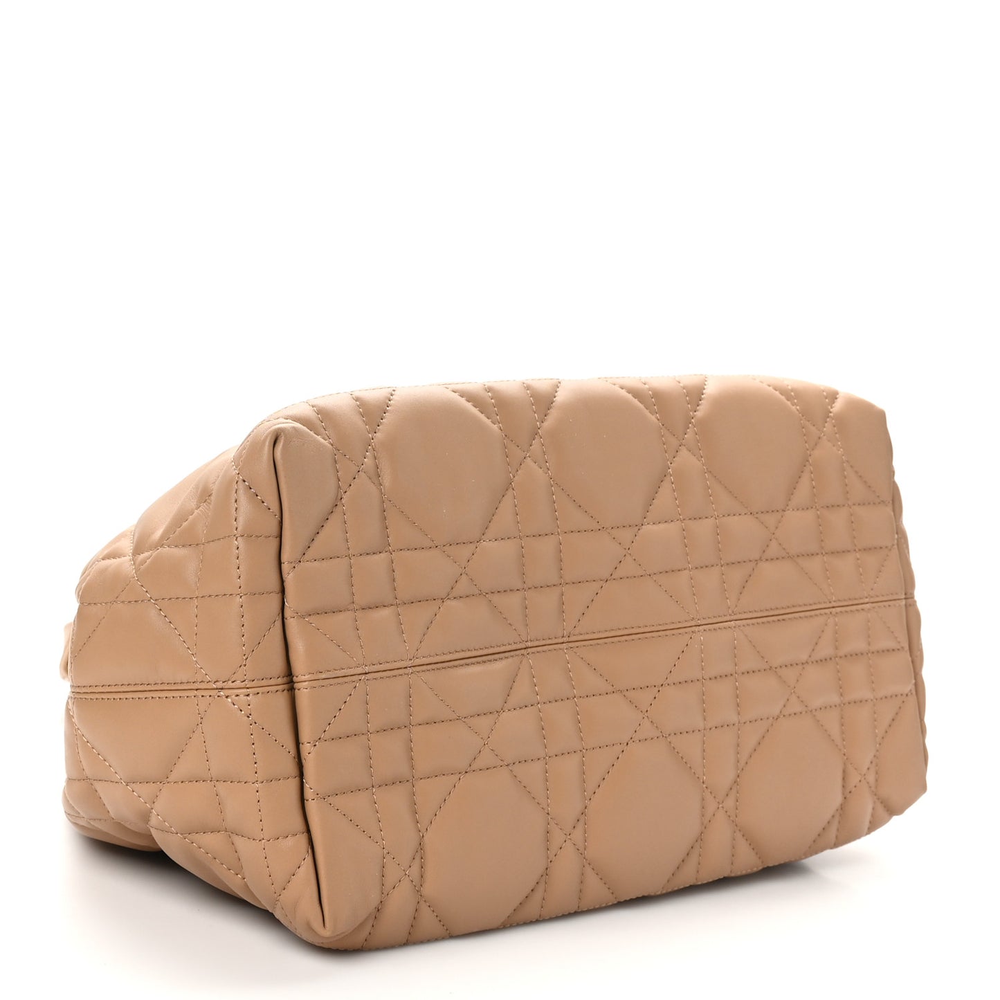 Calfskin Macrocannage Medium Toujour Powder Tan