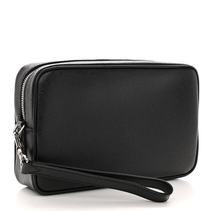 Louis Vuitton Taiga Pochette Kasai Black 3 of 10