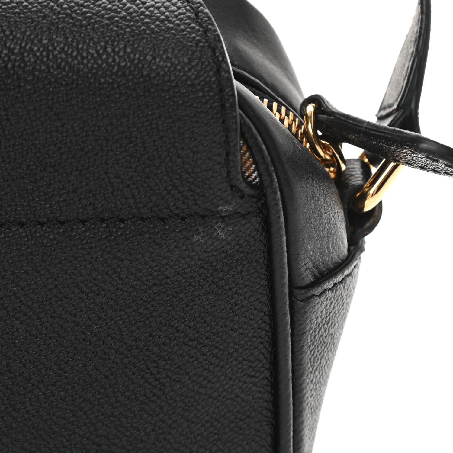 Burberry Soft Grain Calfskin Small Buckle Zip Bag Black 16 of 17