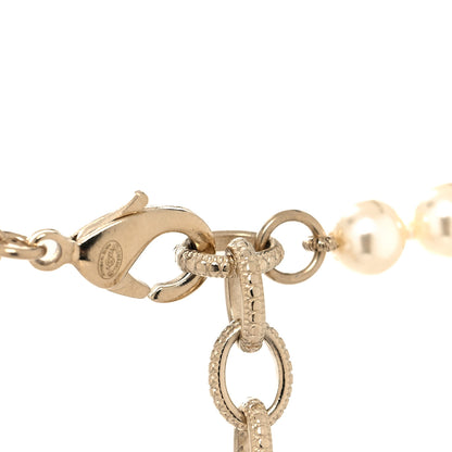 Chanel Pearl CC 100th Anniversary Necklace Light Gold 4 of 6