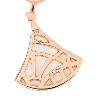 Bulgari 18K Rose Gold Diamond Mother of Pearl Divas' Dream Earrings 4 of 6