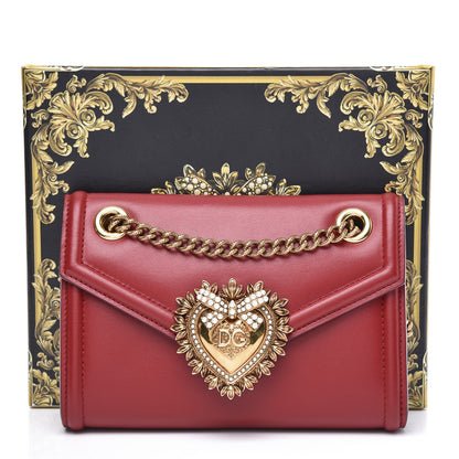 Dolce & Gabbana Smooth Calfskin Mini Devotion Crossbody Bag Red 8 of 8