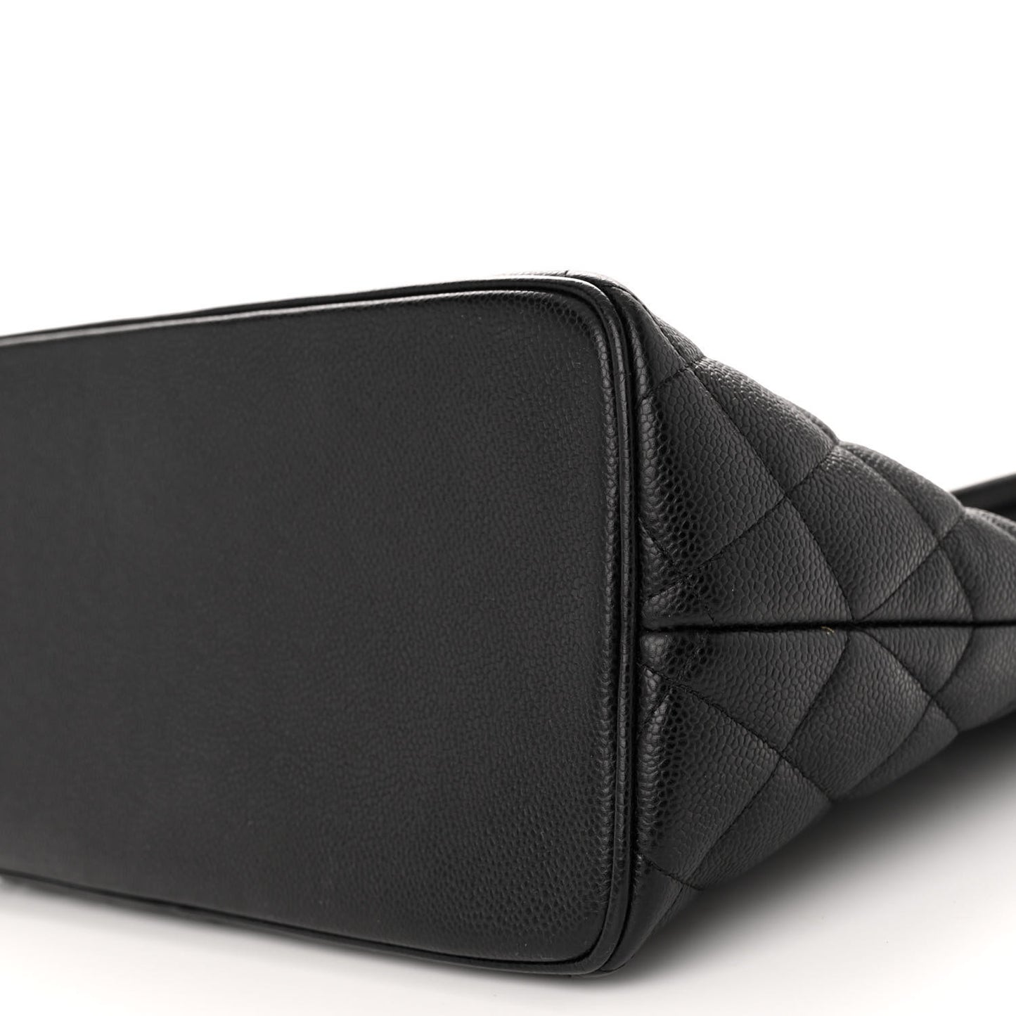 Caviar Quilted Medallion Tote Black