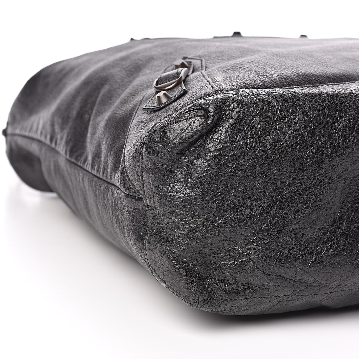 Agneau Classic Hardware Day Hobo Black