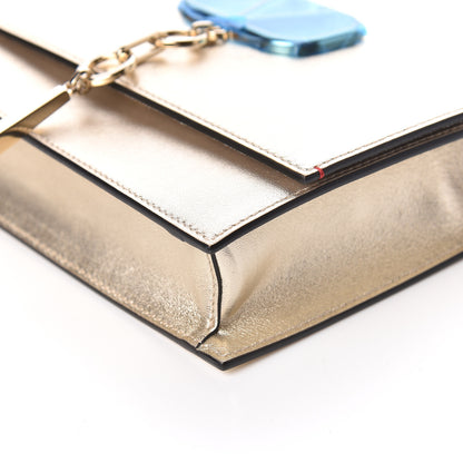 Valentino Garavani Metallic Nappa Small VCase Bag Platinum 6 of 10
