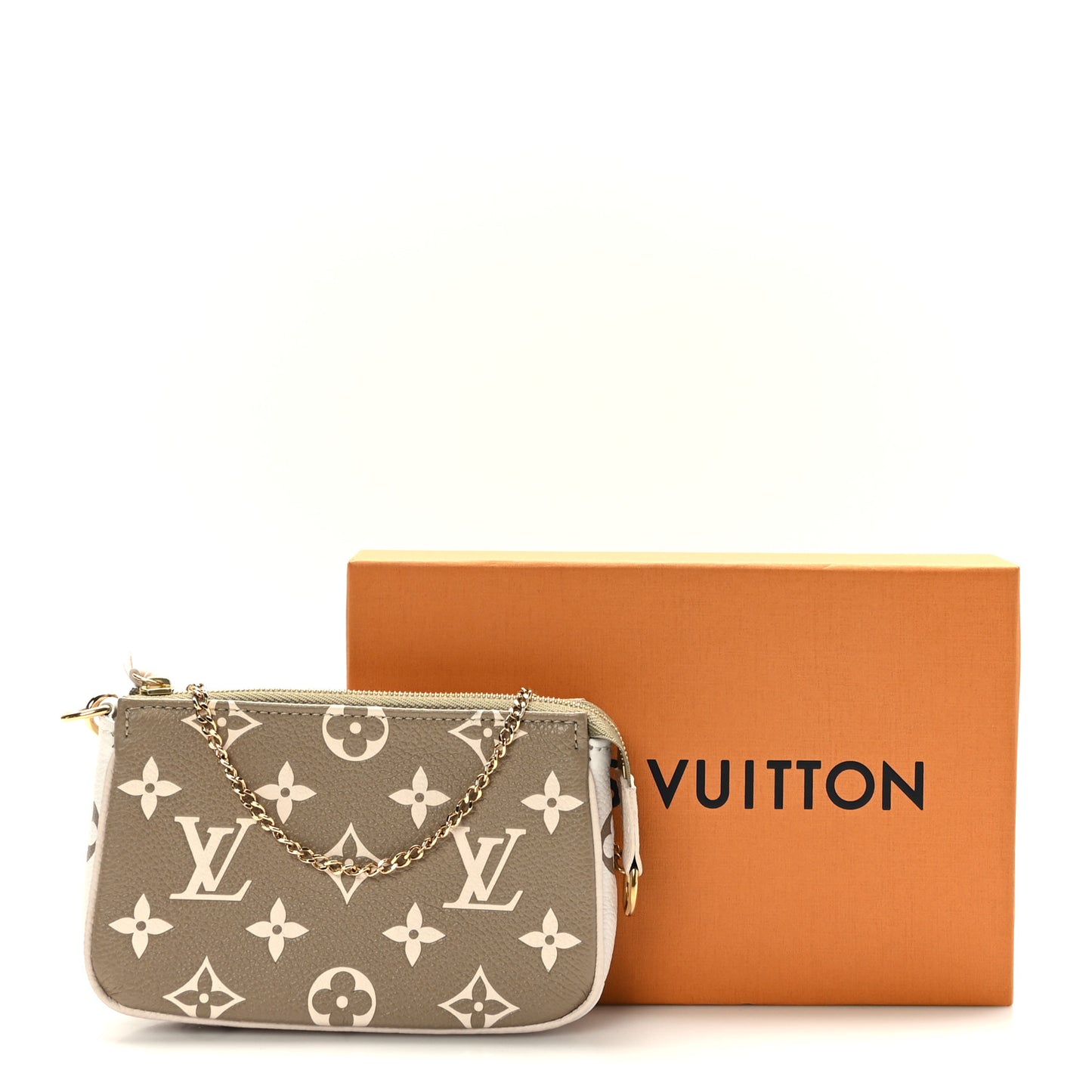 Empreinte Spring in the City Mini Pochette Accessories Kaki Beige Cream