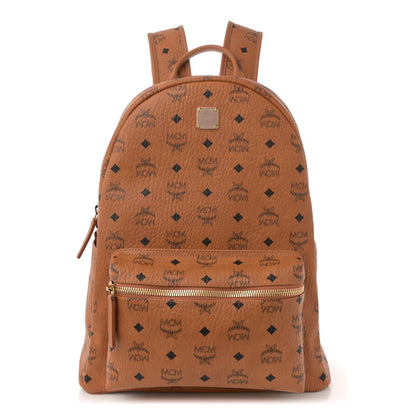 MCM Visetos Medium Stark Backpack Cognac 1 of 8
