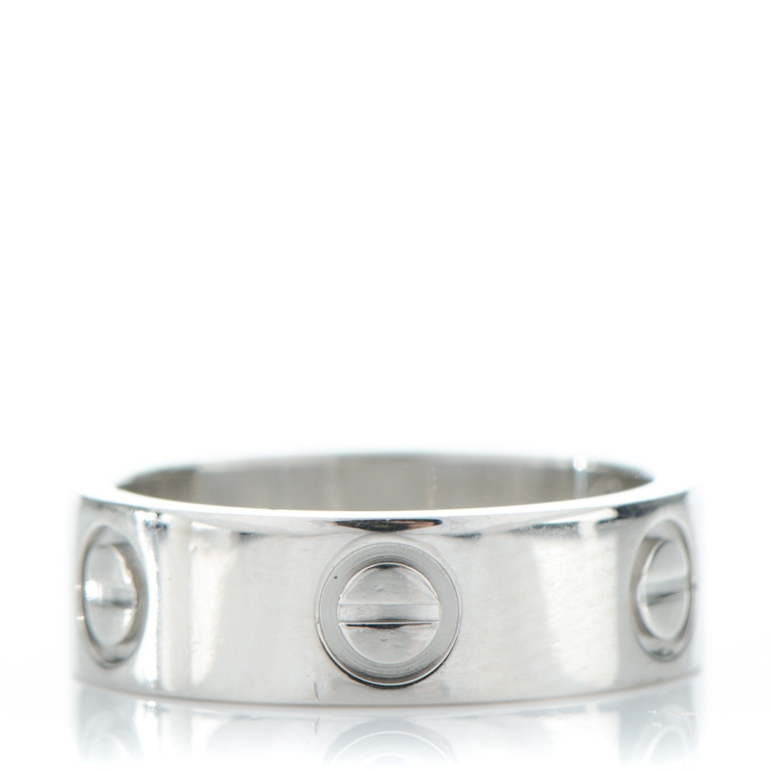 Cartier Platinum 5.5mm LOVE Ring 49 4.75 1 of 4