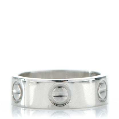Cartier Platinum 5.5mm LOVE Ring 49 4.75 1 of 4