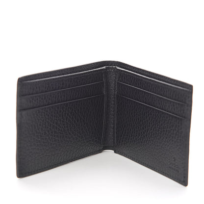 Gucci Pebbled Calfskin Bi-Fold Wallet Black 5 of 6