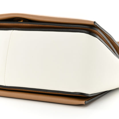 Celine Shiny Smooth Calfskin Medium Frame Shoulder Bag Tan Optic White 10 of 10