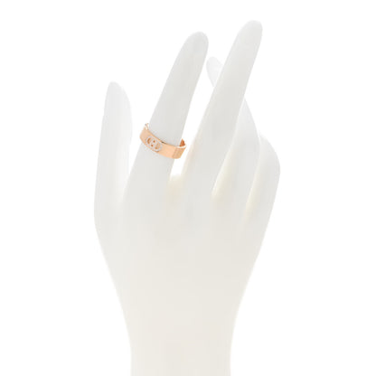 Hermes 18K Rose Gold Diamond PM H D'Ancre Ring 55 7.25 2 of 5