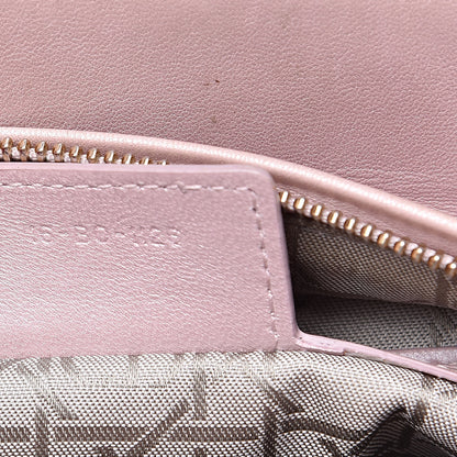 Christian Dior Pearly Lambskin Cannage Medium Lady Dior Lotus 7 of 20