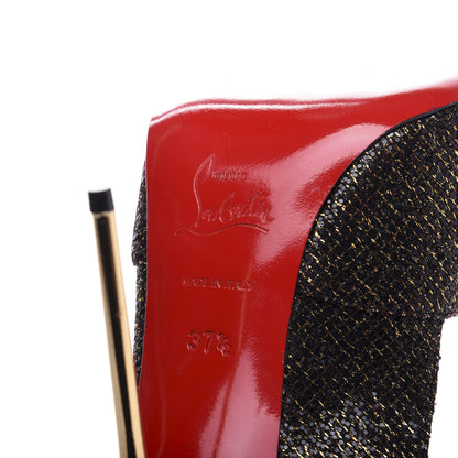 Christian Louboutin Glitter Boulimina 120 Platform Slingback Pumps 37.5 Black 9 of 9