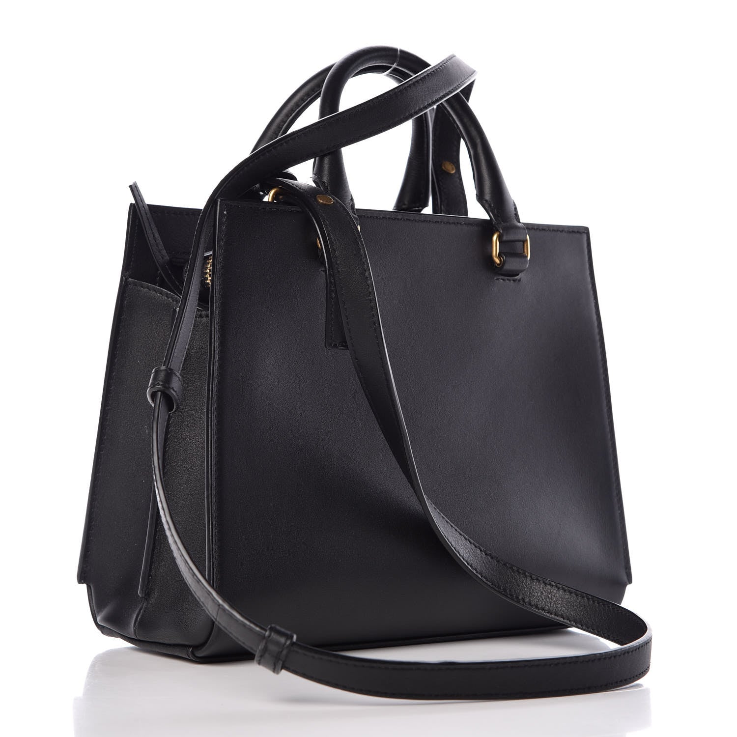 Saint Laurent Smooth Calfskin Small Eastside Tote Black 3 of 11