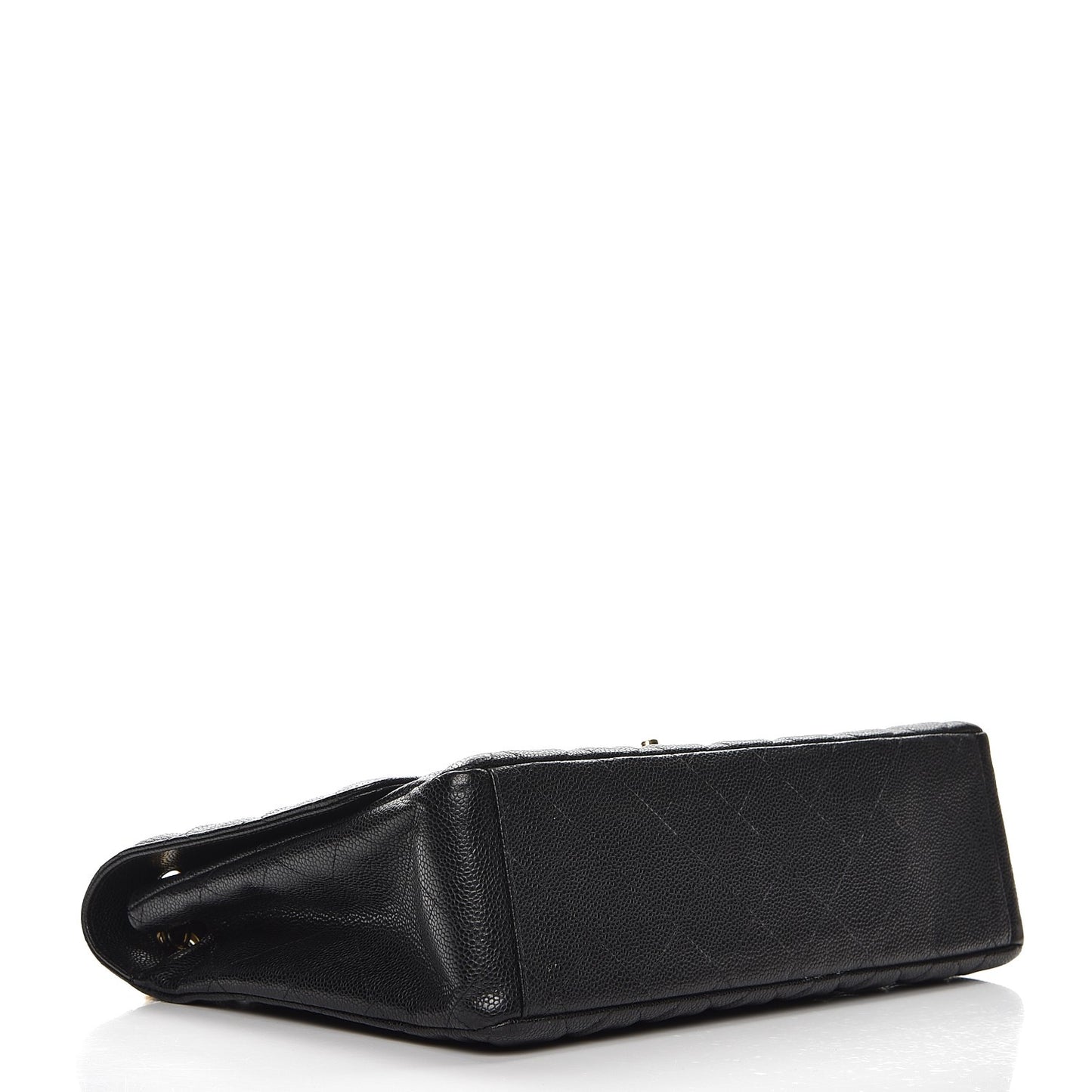 Caviar Quilted Maxi Single Flap Black