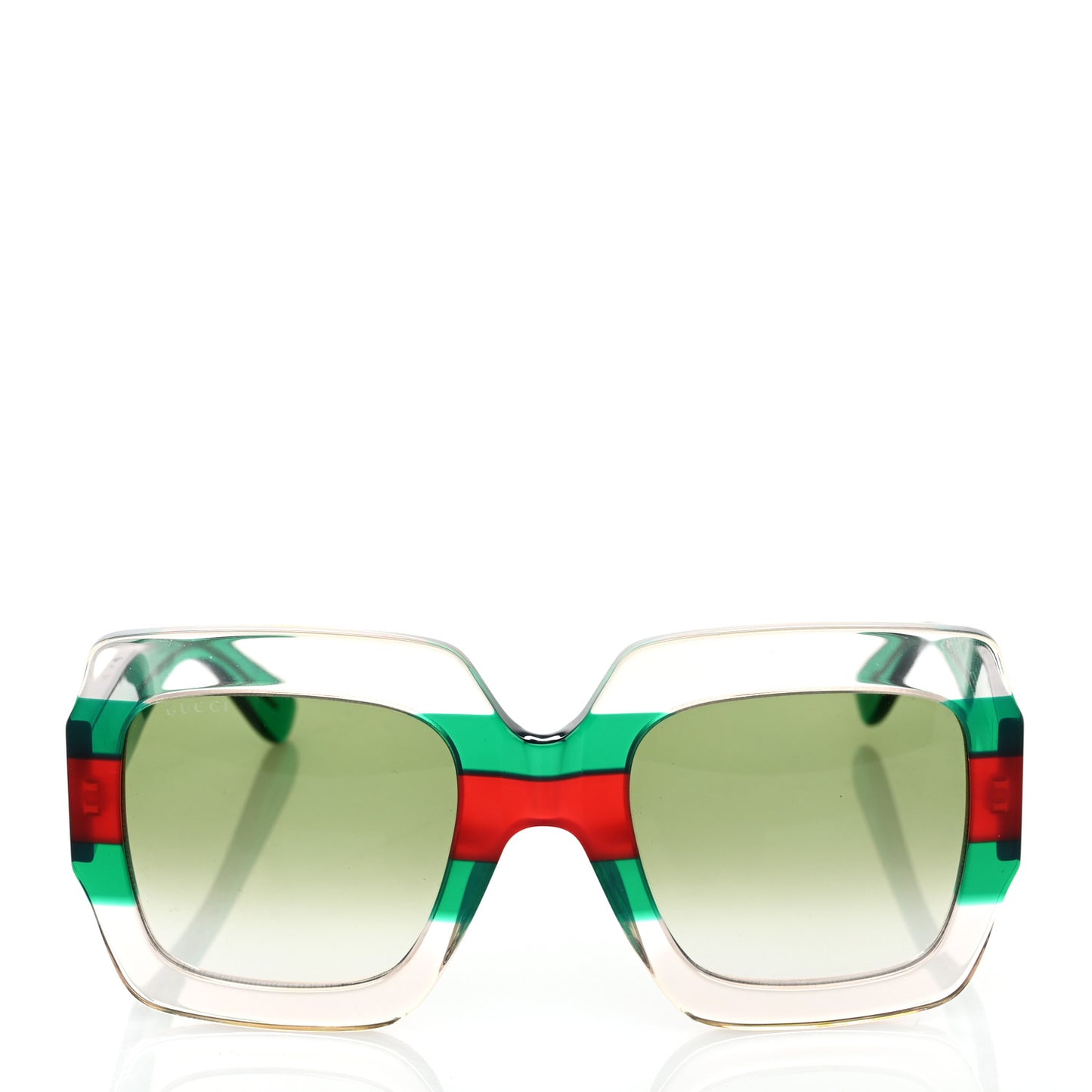 Square Web Frame GG0178S Sunglasses Green Red
