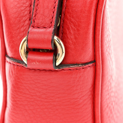 Gucci Pebbled Calfskin Small Soho Disco Bag Tabasco Red 12 of 13