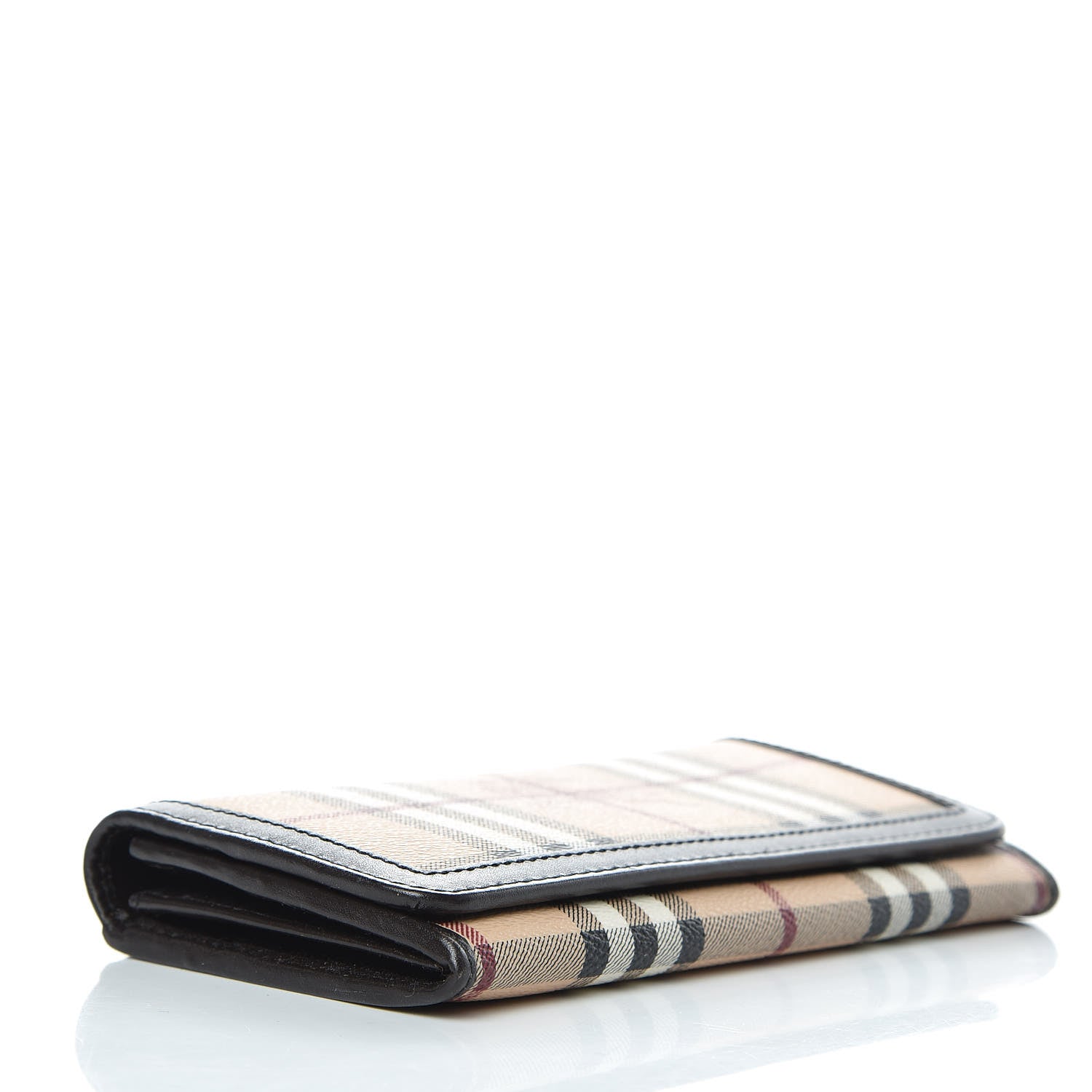 Burberry Haymarket Check Penrose Continental Wallet Brown 4 of 8