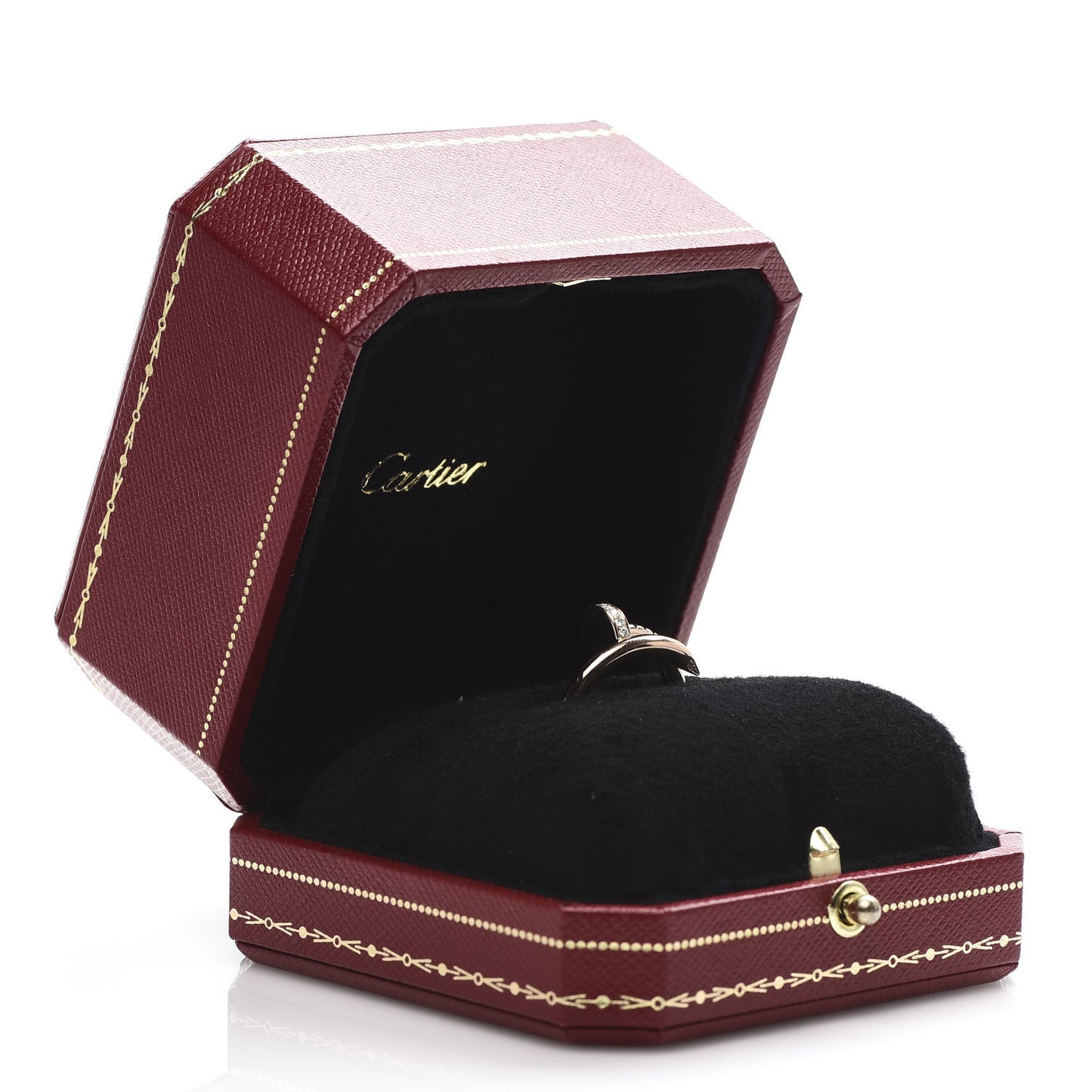 18K Pink Gold Diamond Juste Un Clou Ring 52 6