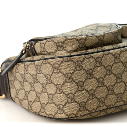Gucci GG Plus Monogram Front Pocket Messenger Dark Brown 9 of 11
