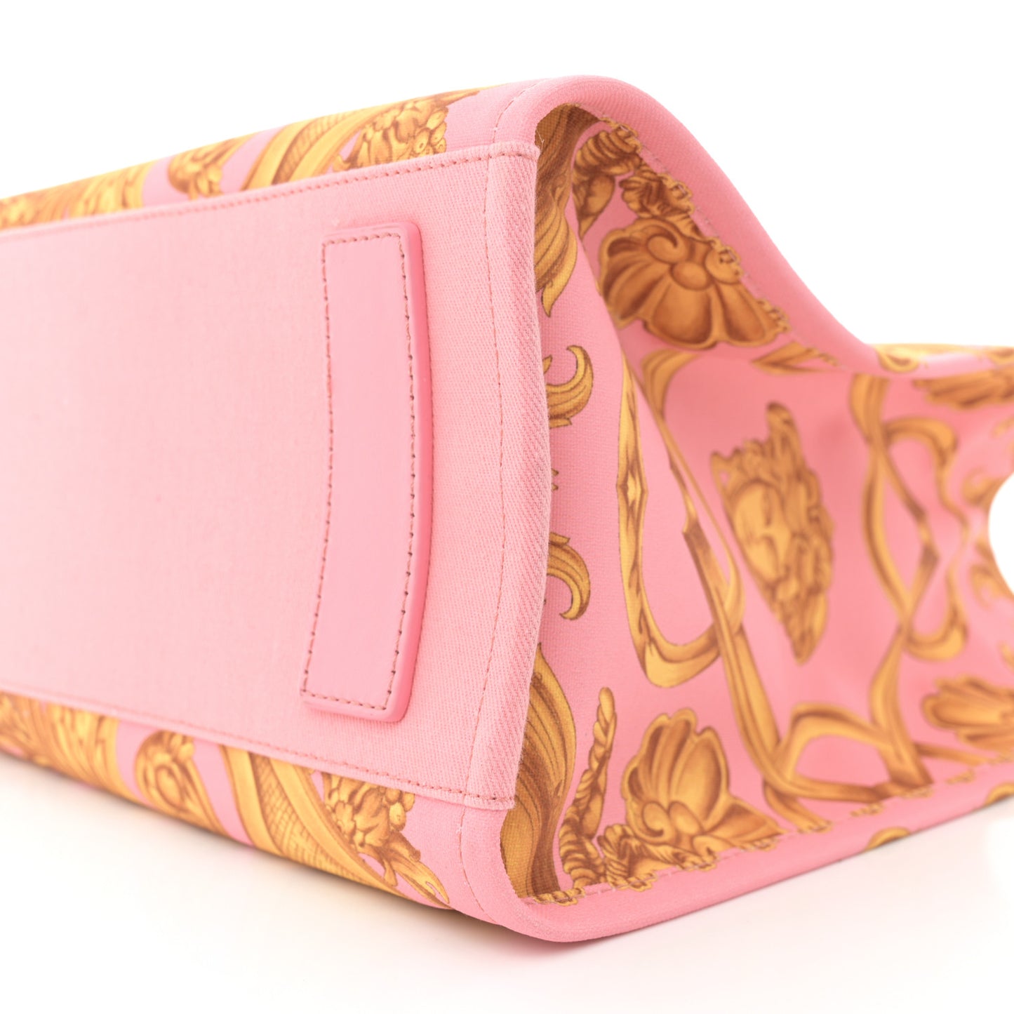 Canvas Baroque Print Medusa Large Tote Pink