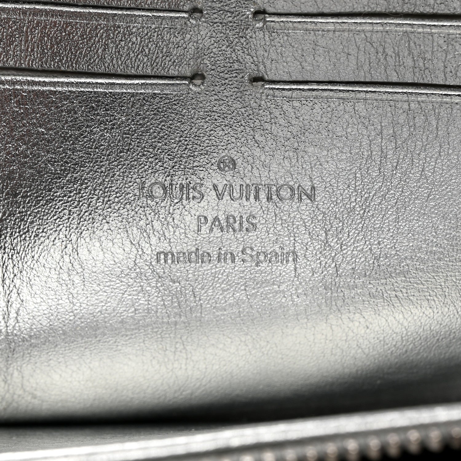 Louis Vuitton Suhali Zippy Wallet Silver 6 of 7