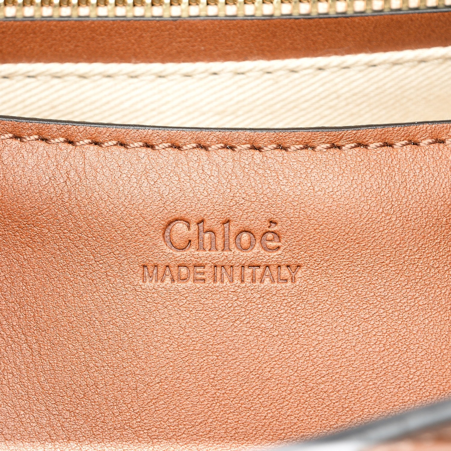 Chloe Calfskin Suede Patchwork Medium Lexa Shoulder Bag Tan 7 of 8