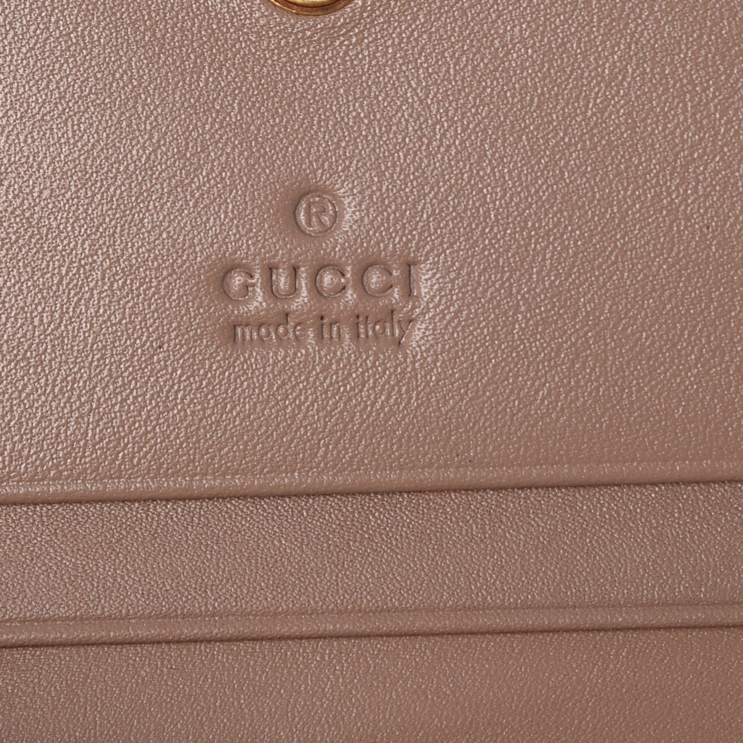 Gucci Calfskin Matelasse GG Marmont Card Case Wallet Porcelain Rose 7 of 8