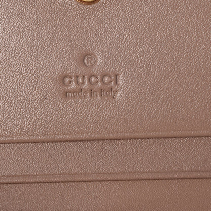 Gucci Calfskin Matelasse GG Marmont Card Case Wallet Porcelain Rose 6 of 13