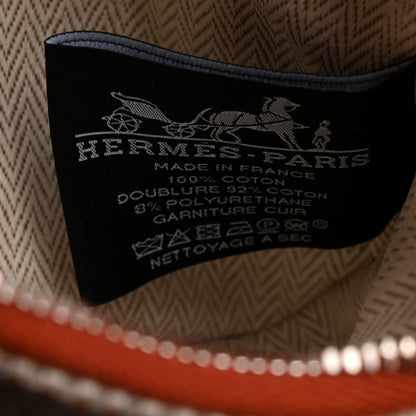 Hermes Tricolor Canvas Echappee Case Cognac 6 of 6