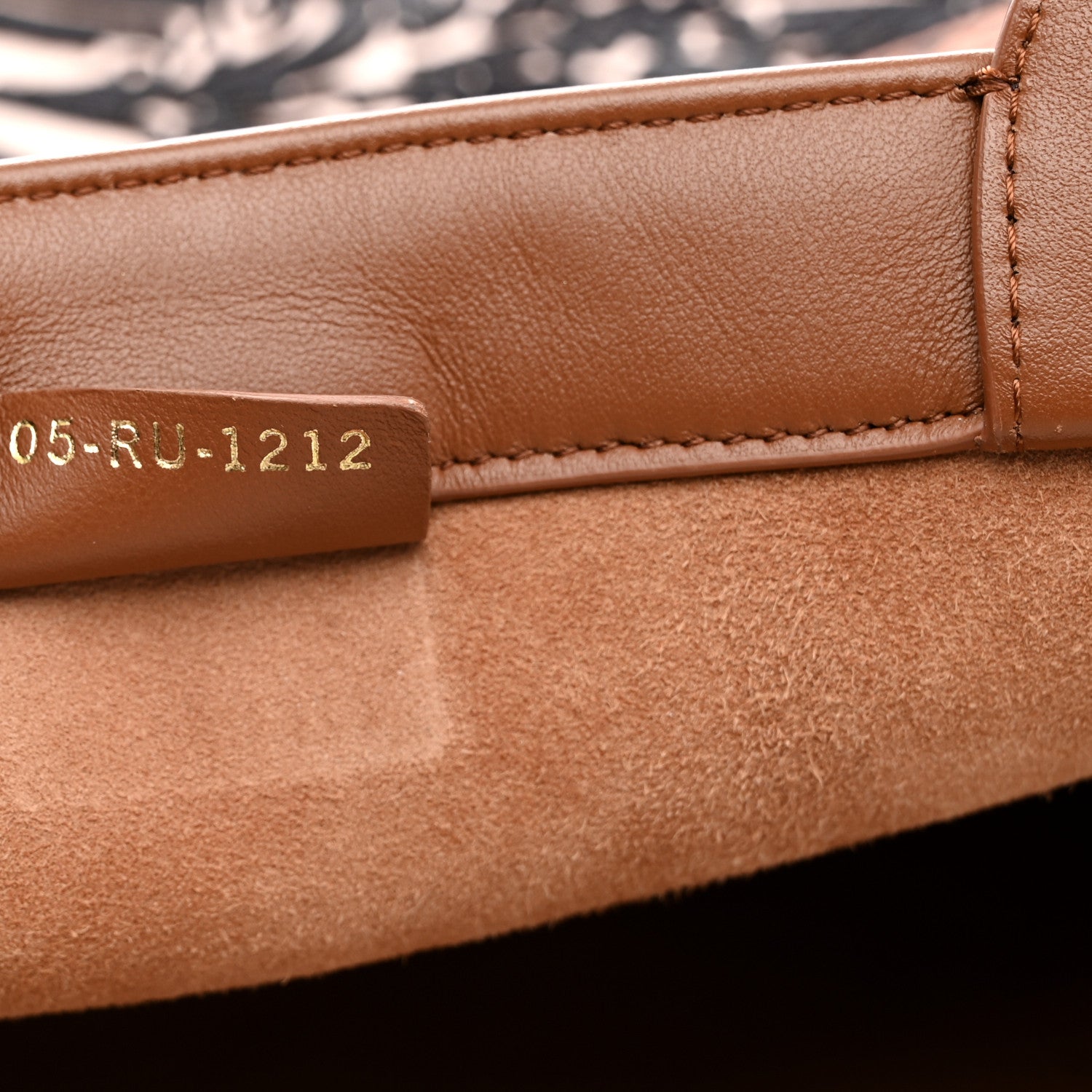 Christian Dior Calfskin Cornely-Effect Embroidery Large Book Tote Brown Black 7 of 15