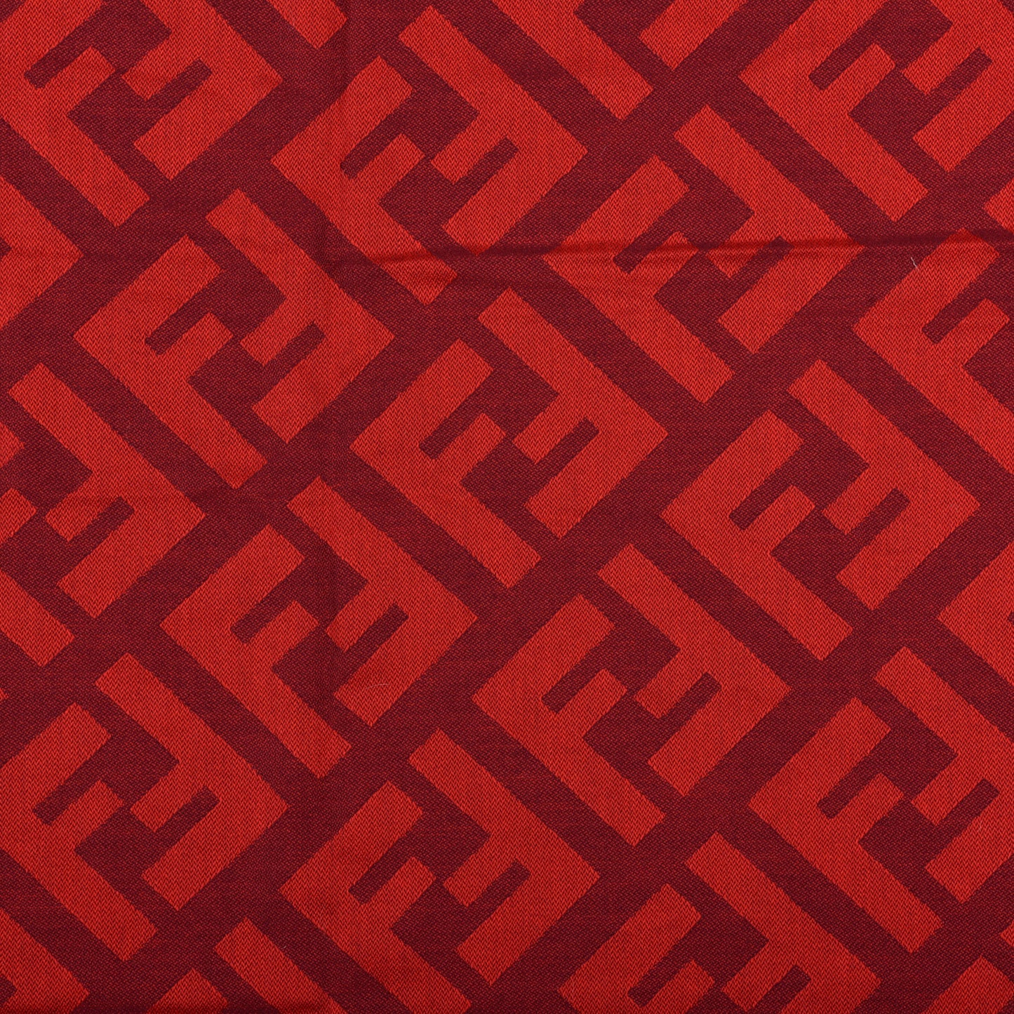 Wool Cashmere FF Shawl Red