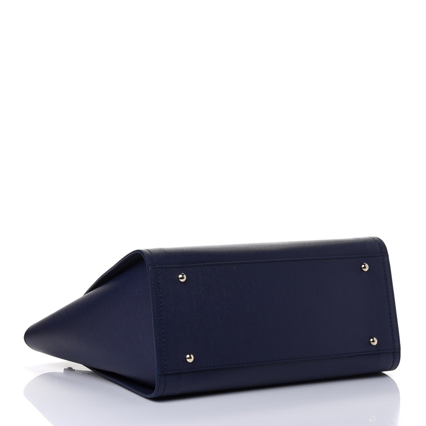 Caviar Small Studded Deauville Tote Navy