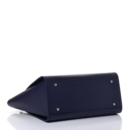 Chanel Caviar Small Studded Deauville Tote Navy 3 of 4