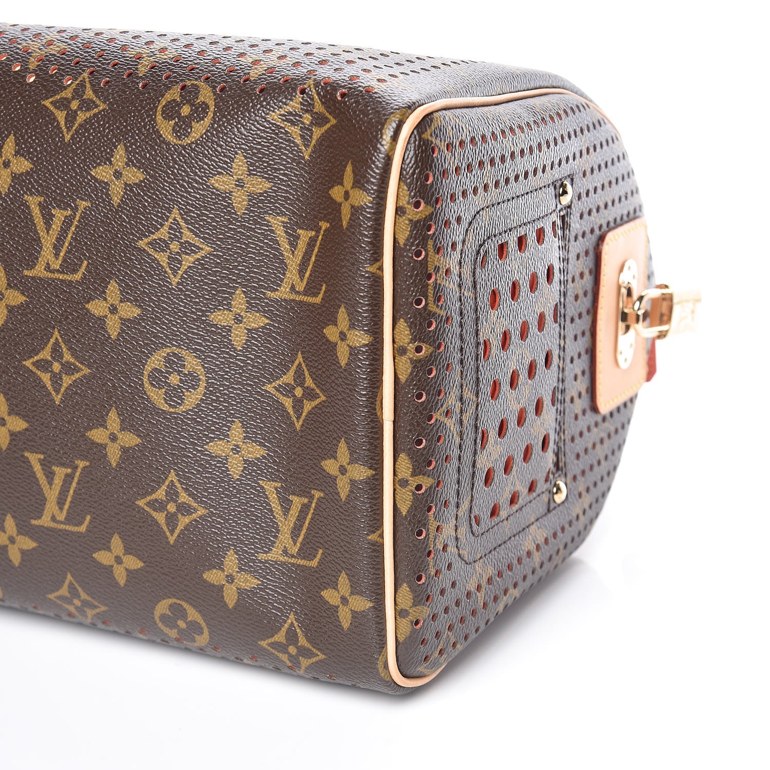 Louis Vuitton Monogram Perforated Speedy 30 Orange 6 of 9