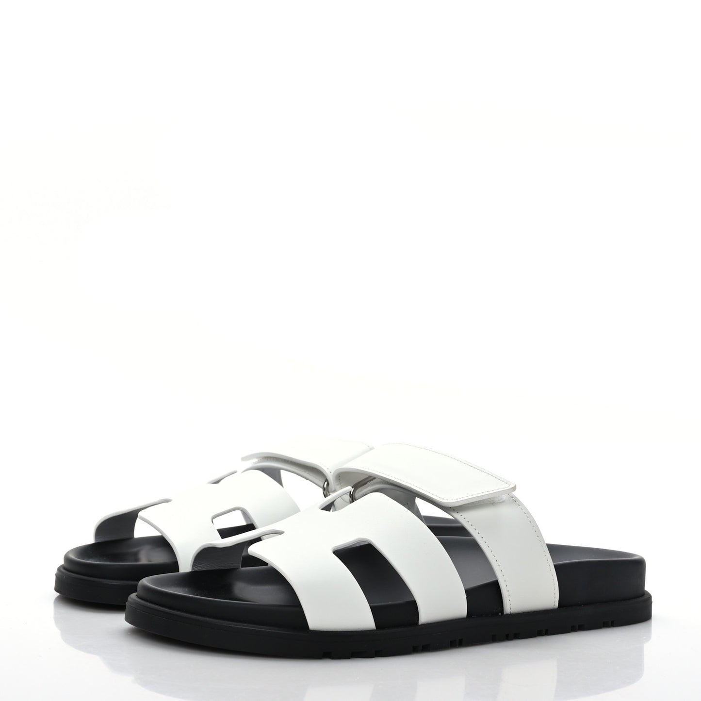 Calfskin Womens Chypre Sandals 37 White