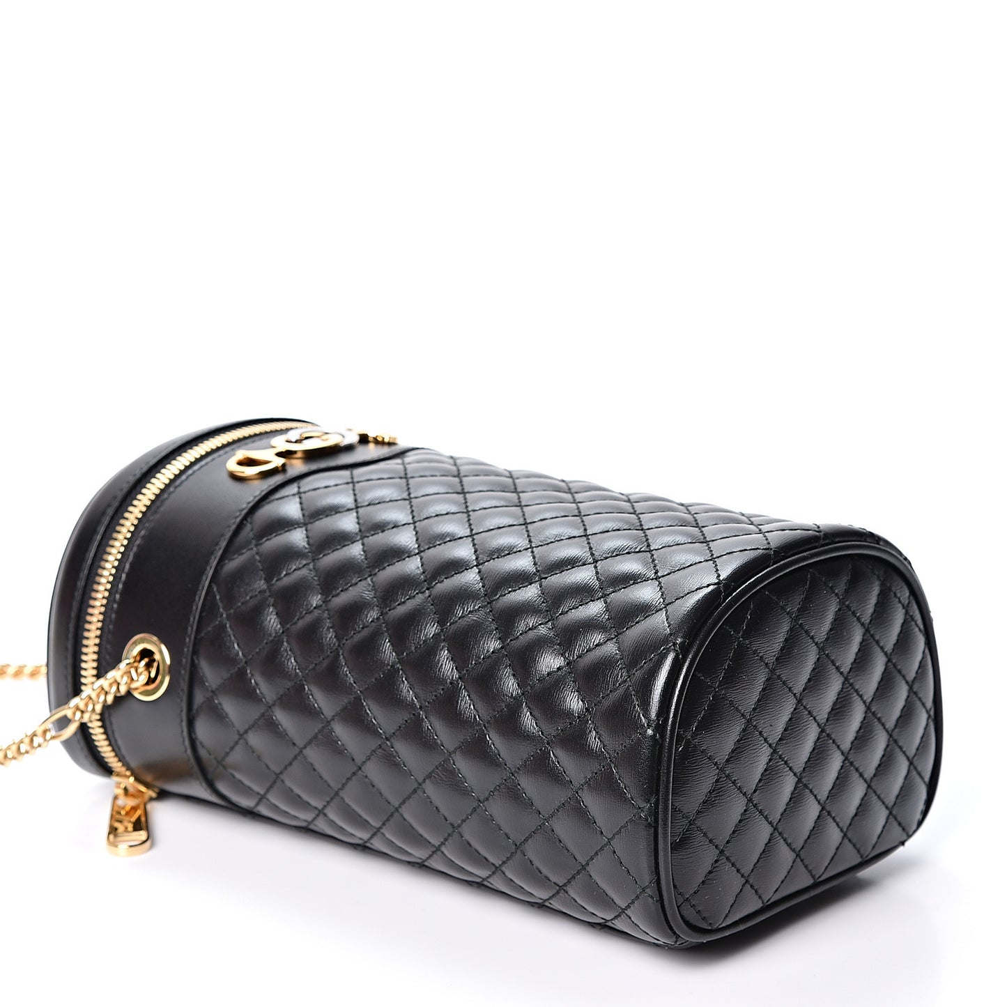Calfskin Trapuntata Zumi Belt Bag Black