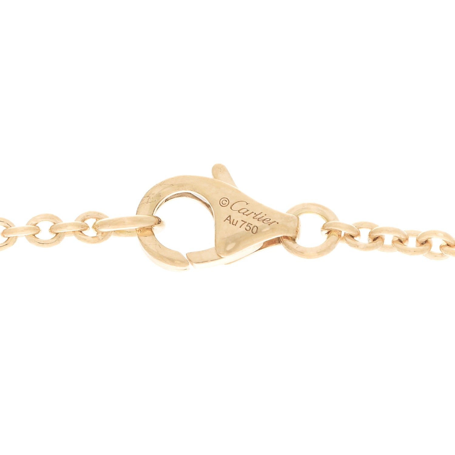 Cartier 18K Yellow Gold Interlocking LOVE Necklace 4 of 5