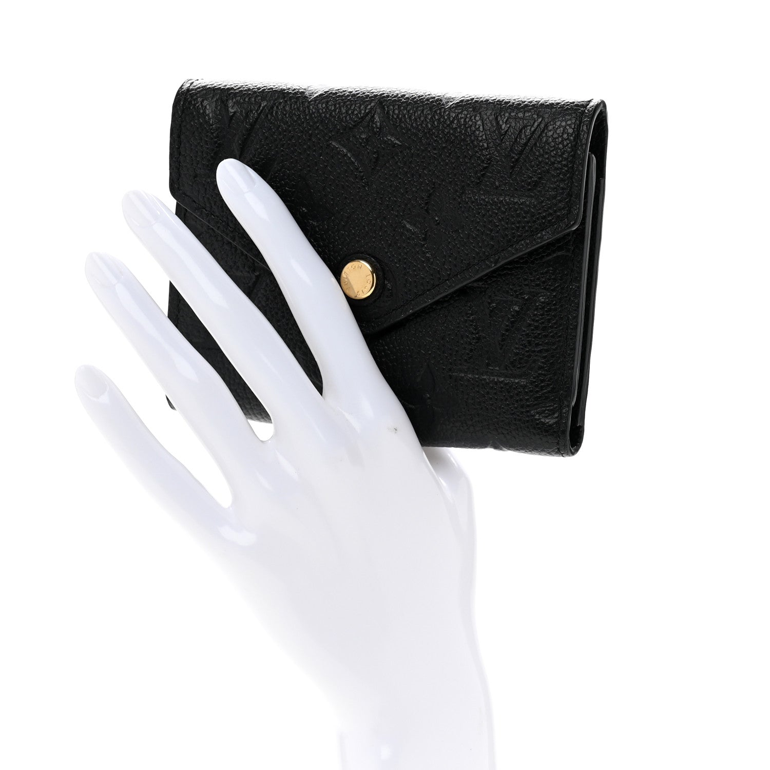 Louis Vuitton Empreinte Victorine Wallet Black 2 of 9
