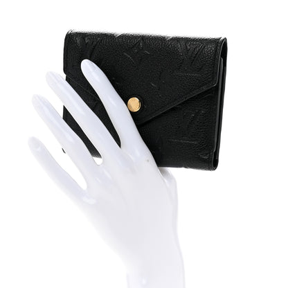 Louis Vuitton Empreinte Victorine Wallet Black 2 of 9
