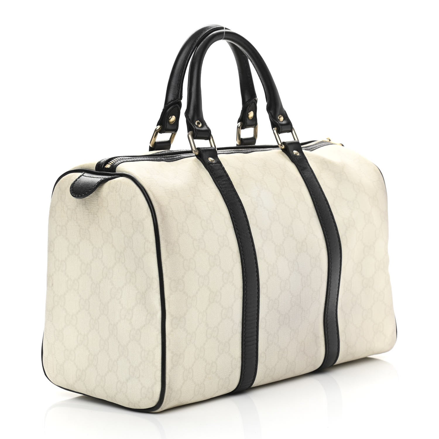 Gucci GG Plus Monogram Medium Joy Boston White Black 3 of 11