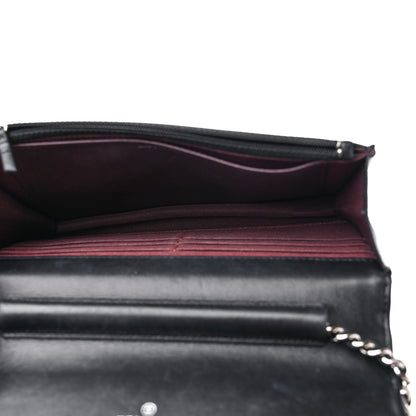 Chanel Lambskin Quilted Wallet On Chain WOC Black 5 of 17