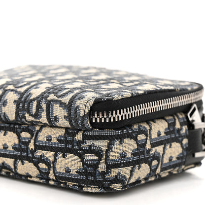 Christian Dior Oblique Pouch Navy Blue 10 of 10