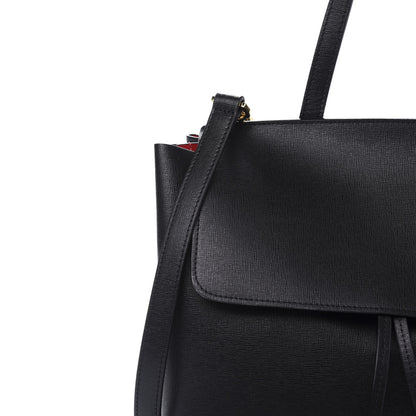 Mansur Gavriel Saffiano Mini Lady Bag Black Flamma 8 of 8