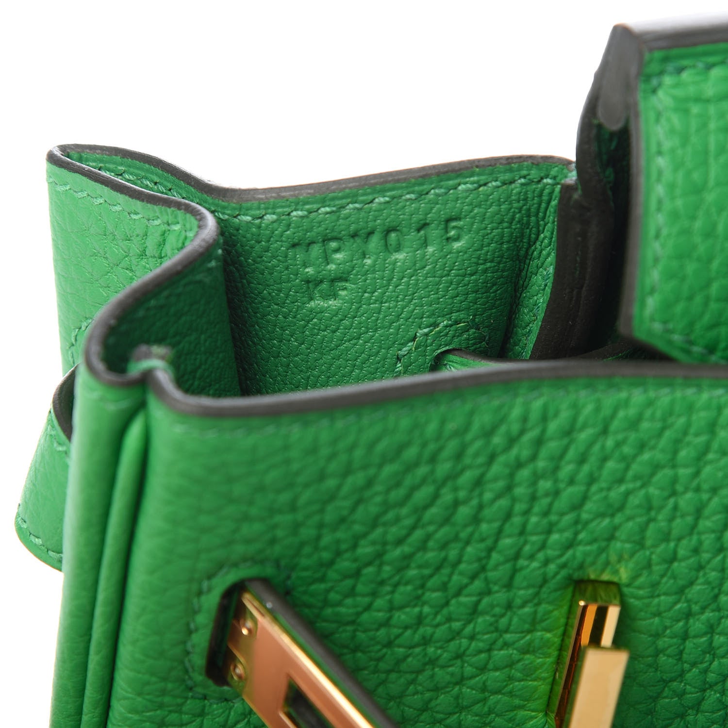 Hermes Togo Birkin 25 Bambou 9 of 10