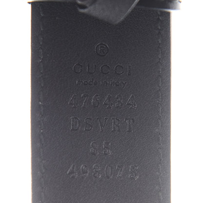 Gucci Calfskin Matelasse GG Marmont Belt Bag 85 34 Black 8 of 10
